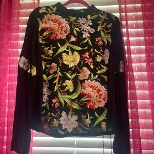 Anthropologie Embroidered Blouse